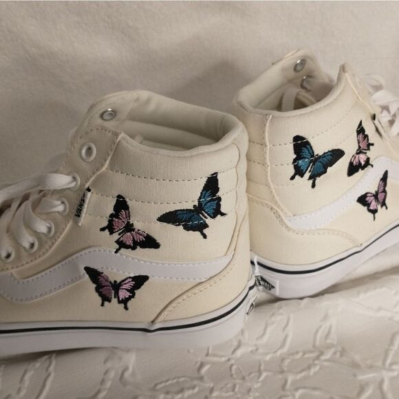 Vans Adult Filmore Hi Embroidered Butterflies - Picture 3 of 4